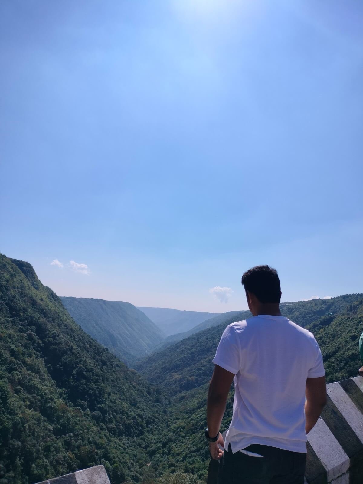 Road winding through the Mawkdok valley, Meghalaya